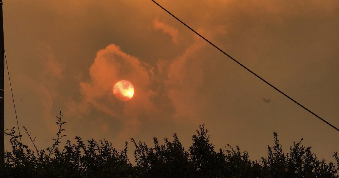 O céu da Covilhã ontem à tarde (Bruno Marques)