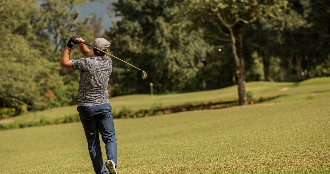 Professional golfer. Bali. Indonesia.